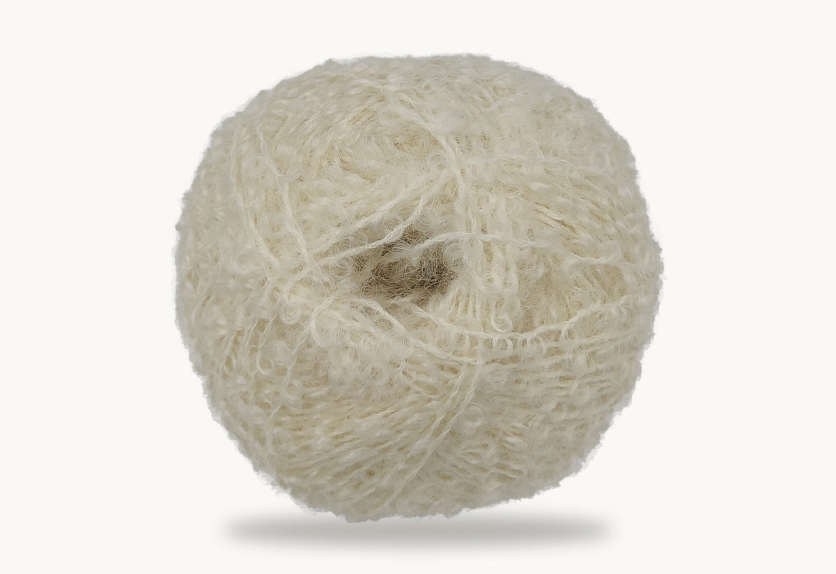 Mohair by Canard Bouclé Mohair - White