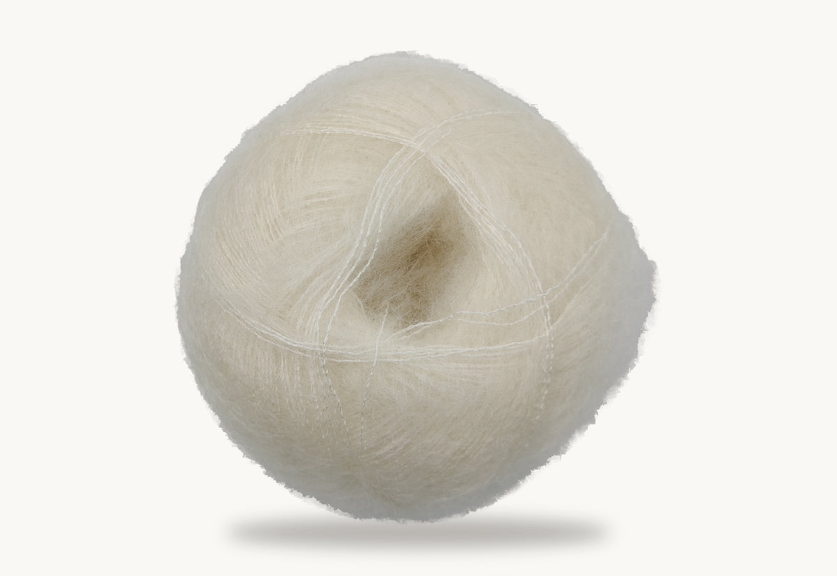 Mohair by Canard Brushed Lace - White
