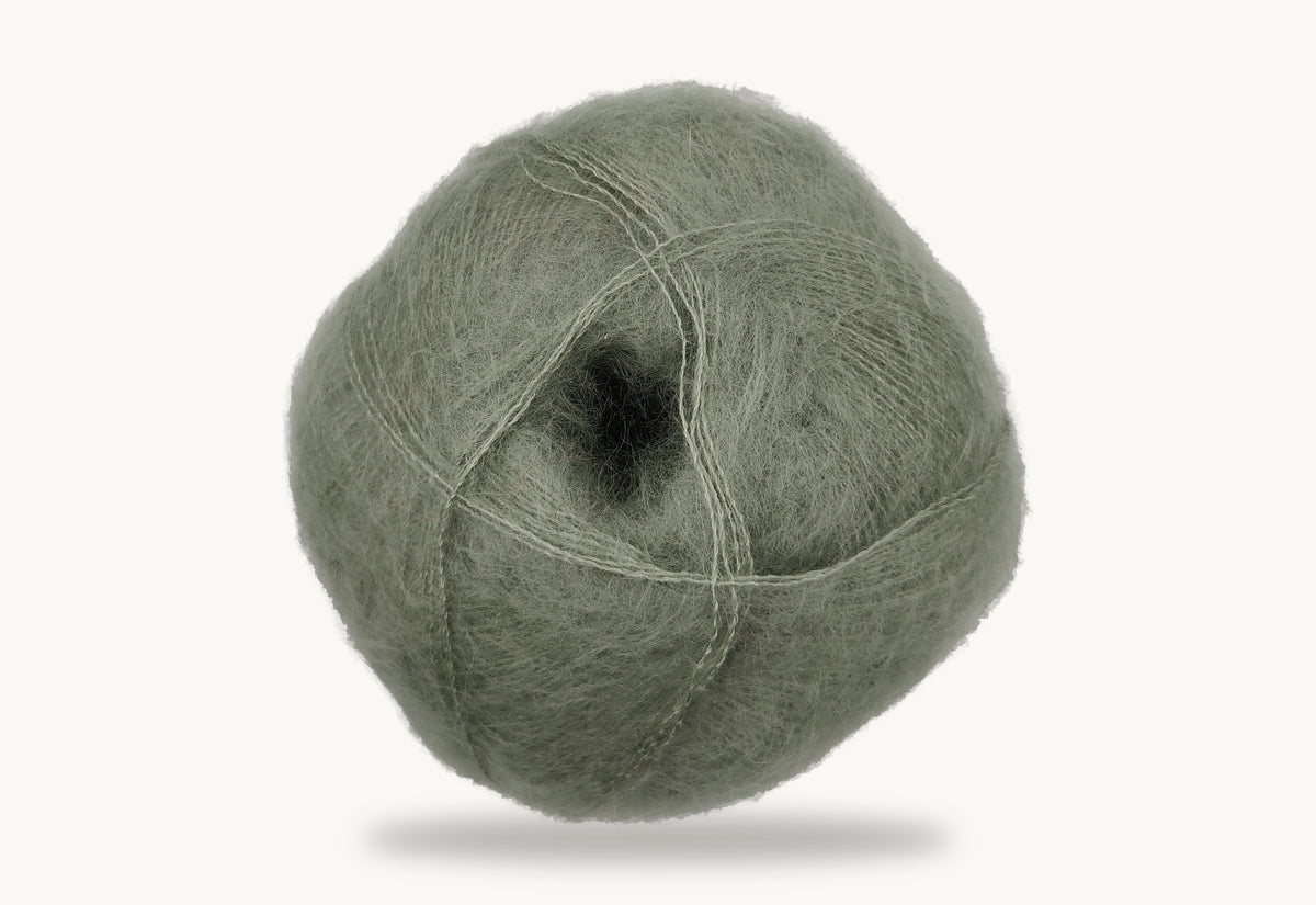 Mohair by Canard Brushed Lace - Tea Green