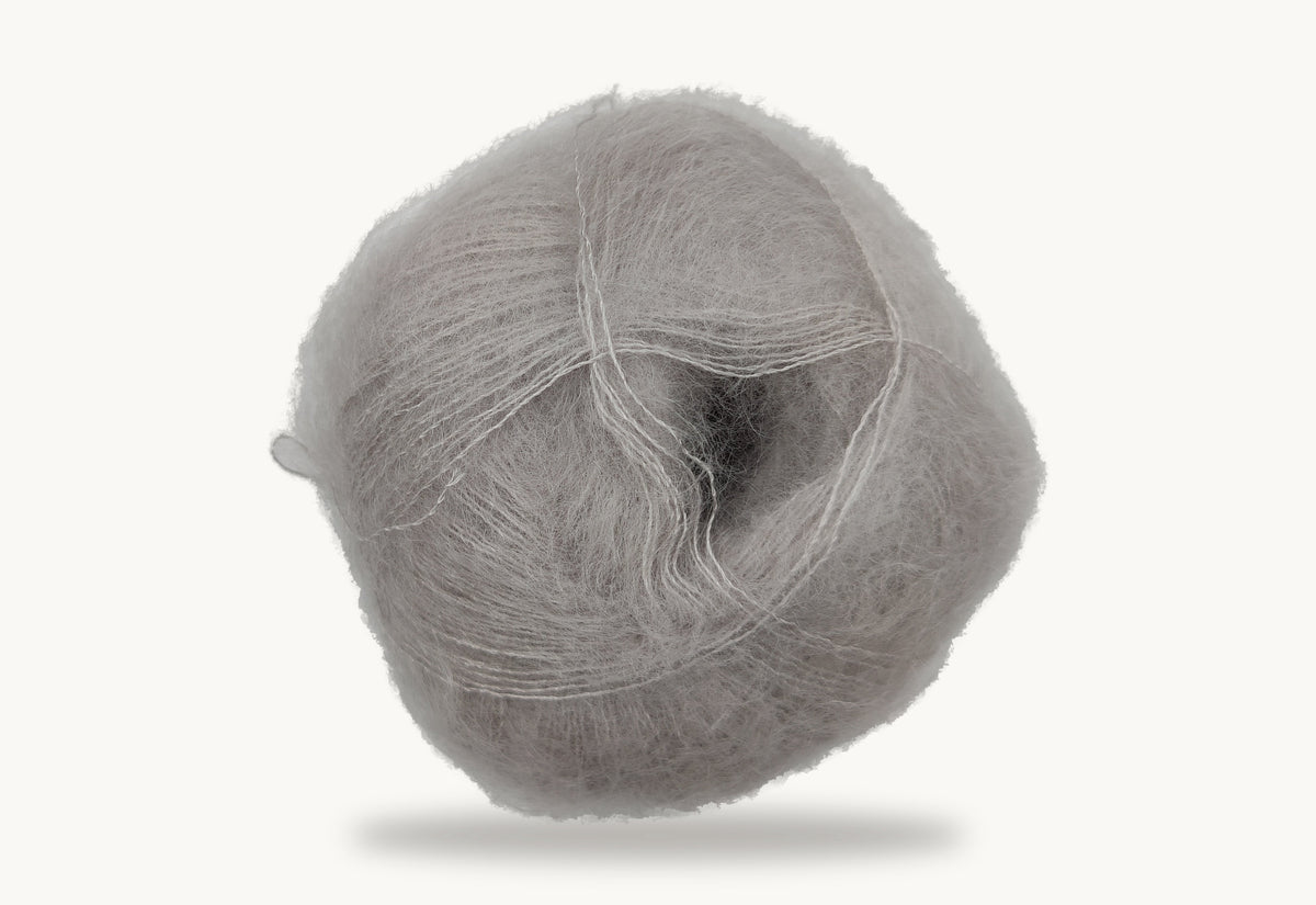 Mohair by Canard Brushed Lace - Silver Gray
