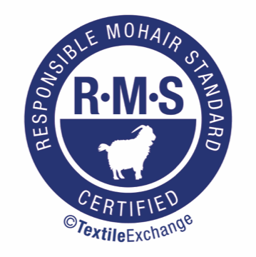 RMS, Responsible Mohair Standard, certified by Textile Exchange